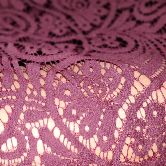 *Mason & Belle* Patchwork Sheer Lace Net Dress - Picture 6 of 7